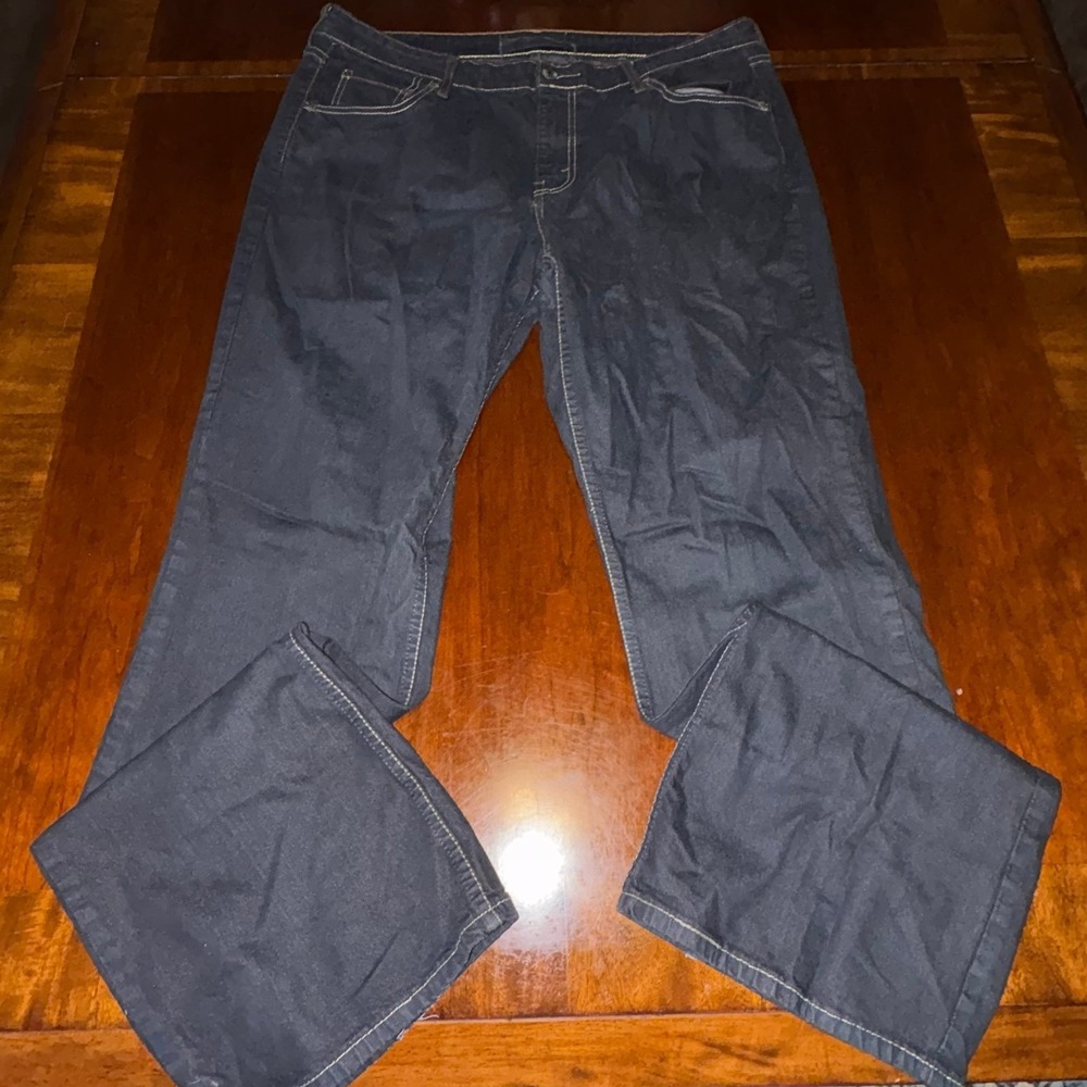 Levi Strauss Silver Seven Dark Wash Baggy Jeans 38x30 Loose Fit Denim